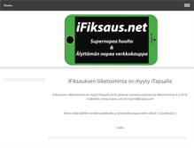 Tablet Screenshot of ifiksaus.net